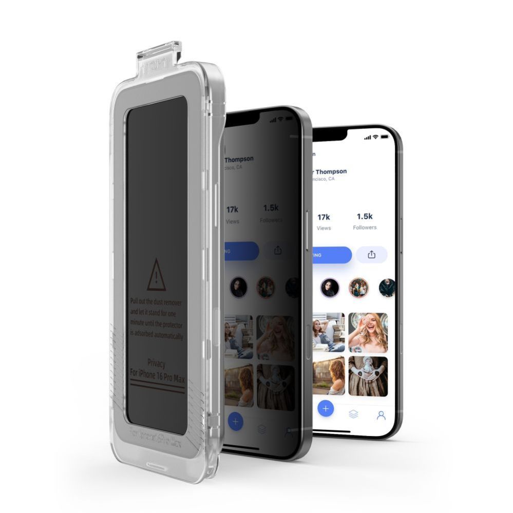 Citas preces Tech-Protect Tech-Protect Quick Set Spy+ Privacy Glass 2-pack for iPhone 12 / 12 Pro