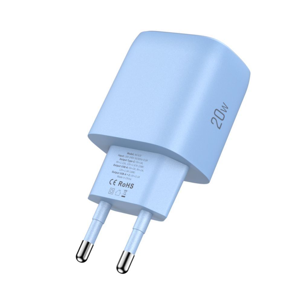Citas preces Tech-Protect Tech-Protect NCA20 PD 20W QC3.0 USB-A / USB-C Wall Charger - Blue