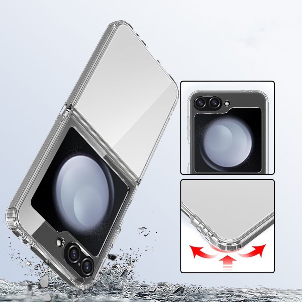 Citas preces Tech-Protect Tech-Protect FlexAir Hybrid Case for Samsung Galaxy Z Flip 6 / 7 FE - Transparent