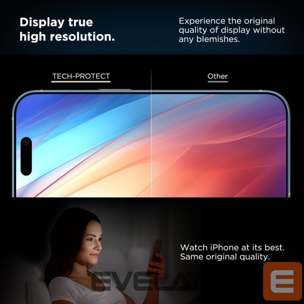 Citas preces Tech-Protect Tech-Protect Quick Set+ 2-pack tempered glass for iPhone 17 - black