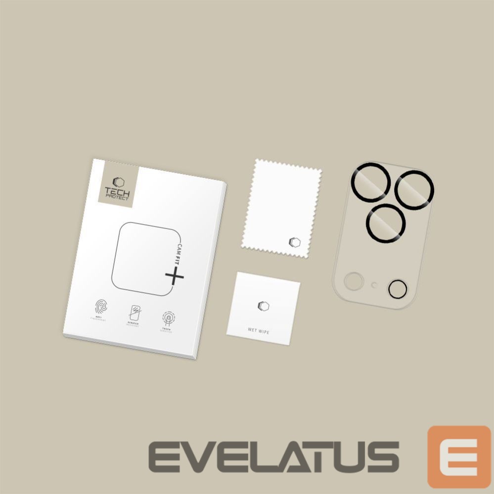 Citas preces Tech-Protect Tech-Protect Cam Fit+ Camera Cover for iPhone 17 Pro - Clear