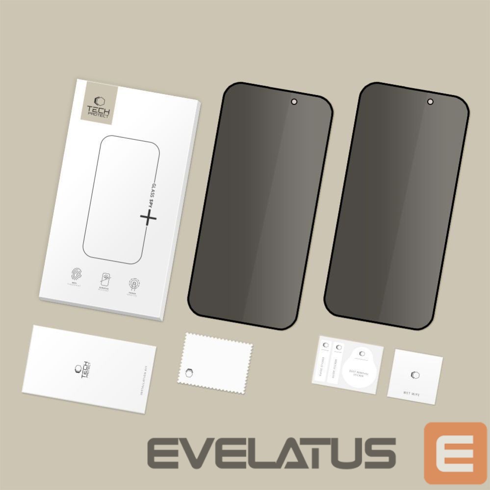 Citas preces Tech-Protect Tech-Protect Glass Spy+ 2-pack privacy glass for iPhone 16 Pro / 17 / 17 Pro