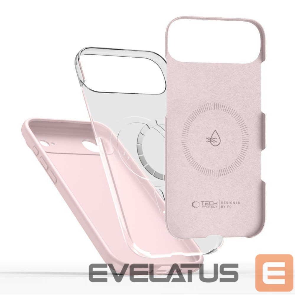 Citas preces Tech-Protect Tech-Protect Silicone MagSafe Case for iPhone 17 Air - Pink