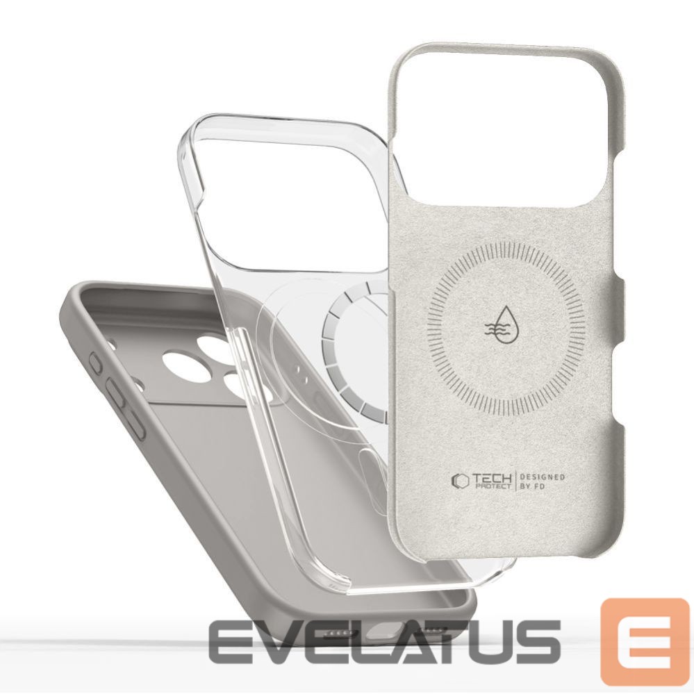 Citas preces Tech-Protect Tech-Protect Silicone MagSafe Case for iPhone 17 Pro - Gray