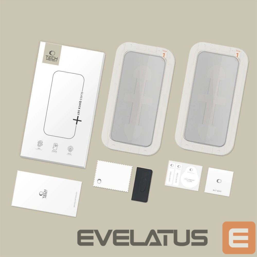 Citas preces Tech-Protect Tech-Protect Quick Set Spy+ Privacy Glass 2-pack for iPhone 13 / 13 Pro / 14 / 16e