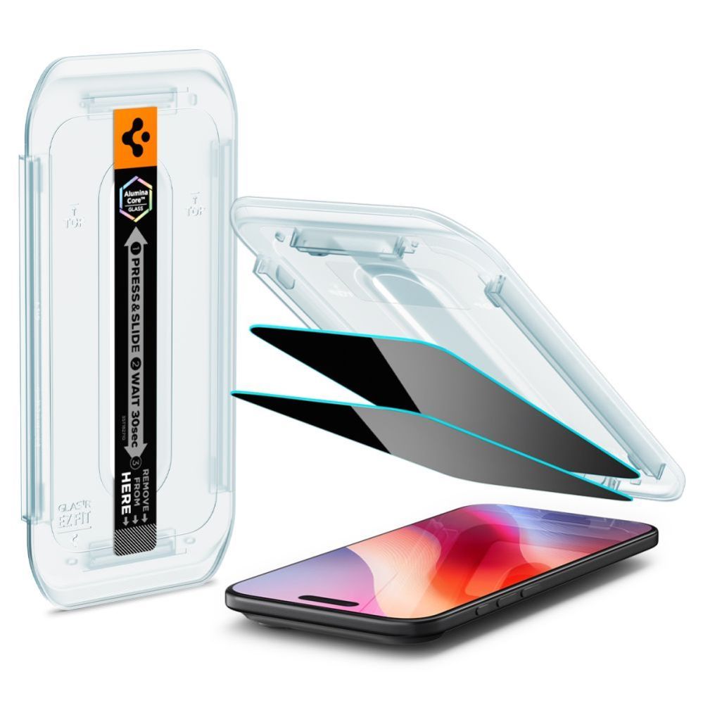 Muud kaubad Spigen Spigen Glas.TR EZ Fit 2-pack privacy glass for iPhone 17 Air