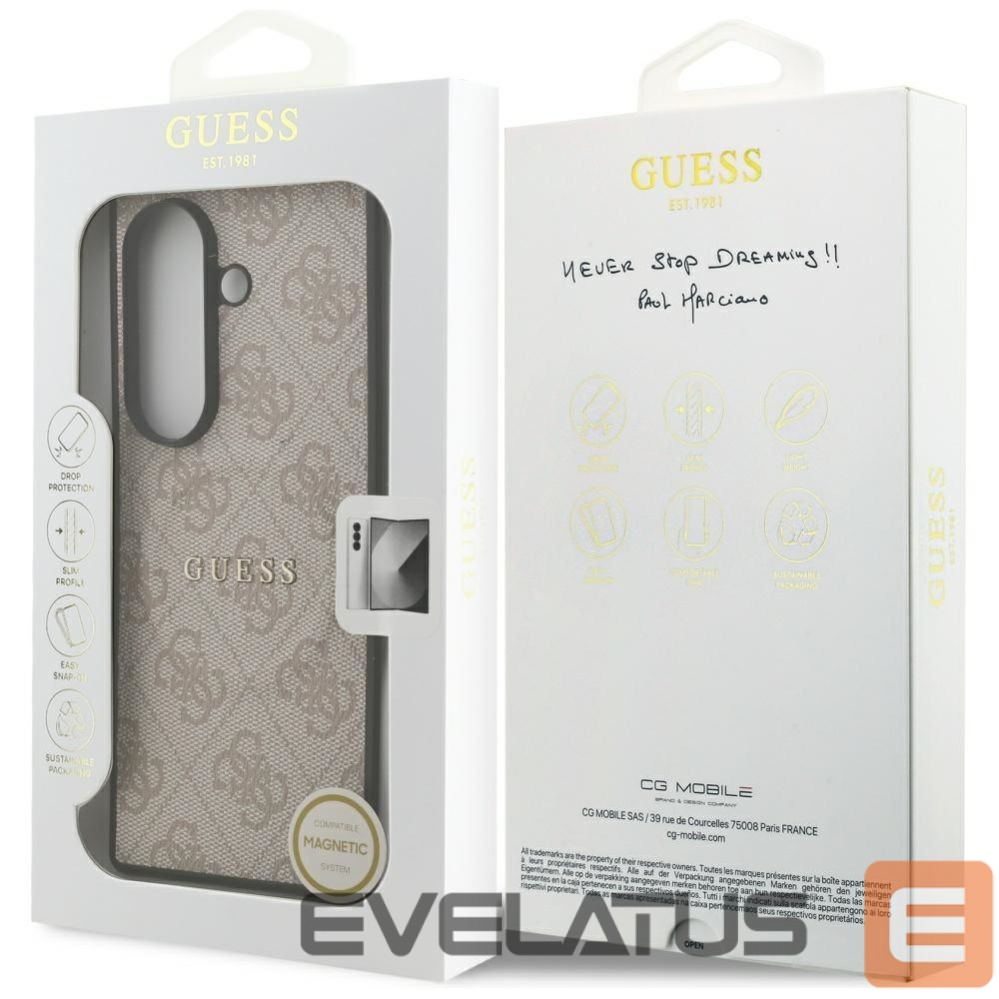 Citas preces Guess Guess 4G Classic MagSafe Case for Samsung Galaxy Z Fold7 - Pink