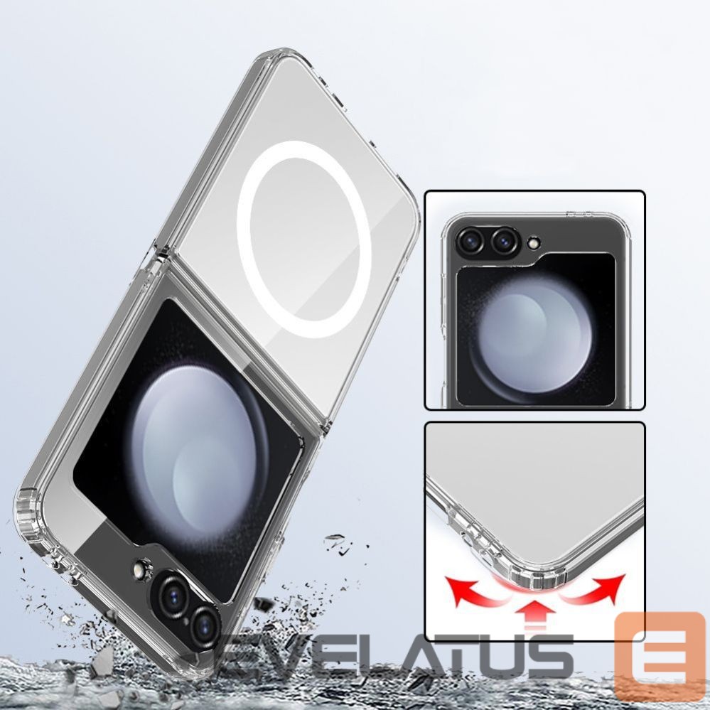 Citas preces Tech-Protect Tech-Protect FlexAir Hybrid MagSafe Case for Samsung Galaxy Z Flip 6 / 7 FE - Transparent