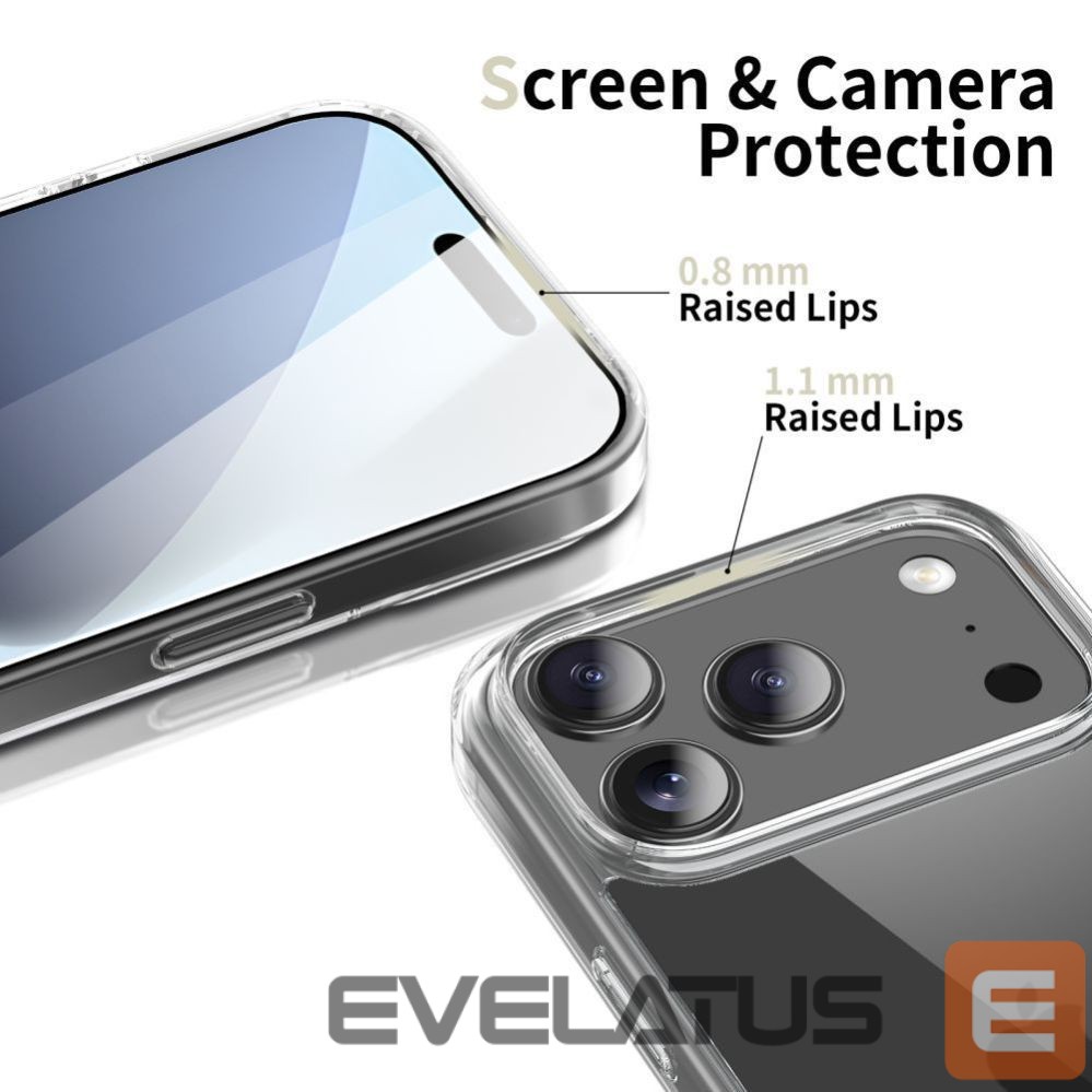 Citas preces Tech-Protect Tech-Protect FlexAir Hybrid Case for iPhone 17 Pro - Clear