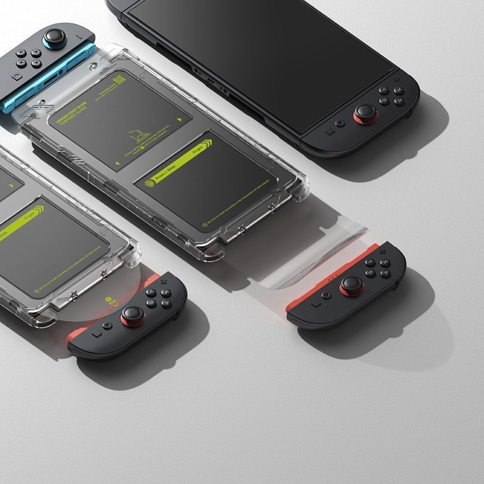 Muud kaubad Ringke Ringke Easy Slide 2-pack Tempered Glass for Nintendo Switch 2 - Transparent