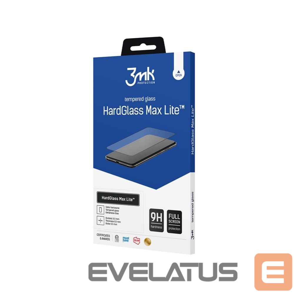 Muud kaubad 3MK 3mk HardGlass Max Lite Black Tempered Glass for Xiaomi Redmi Note 15 Pro