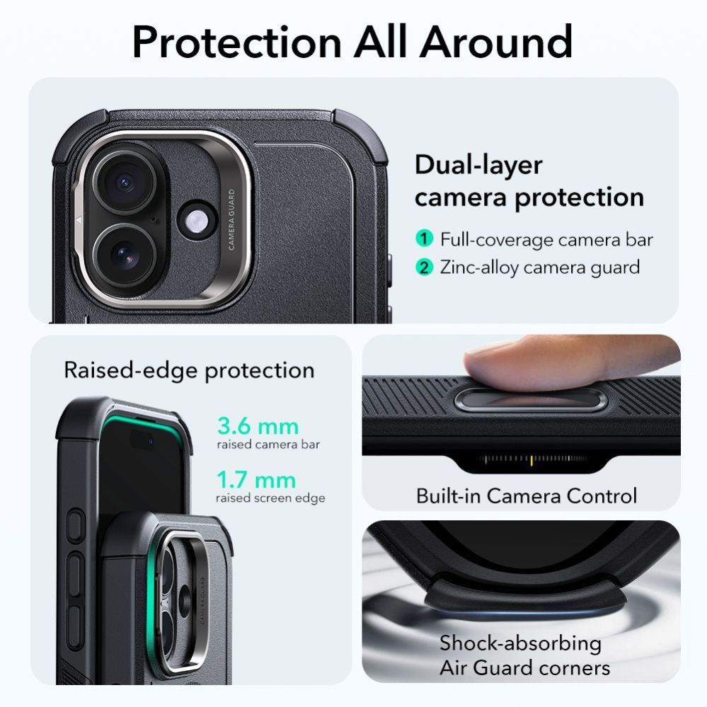 Muud kaubad ESR ESR Cyber Kickstand MagSafe Case for iPhone 17 - Black