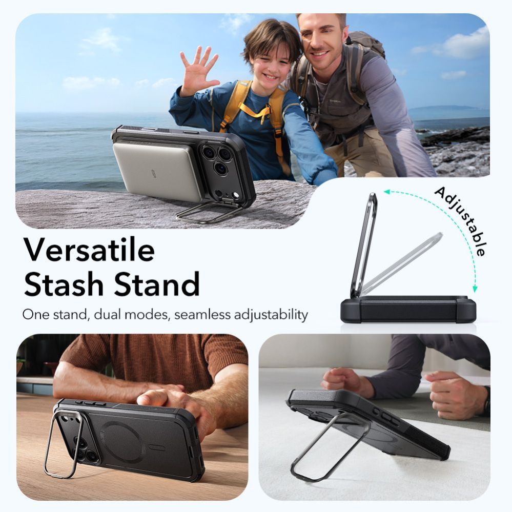 Muud kaubad ESR ESR Cyber Kickstand MagSafe Case for iPhone 17 Pro Max - Black