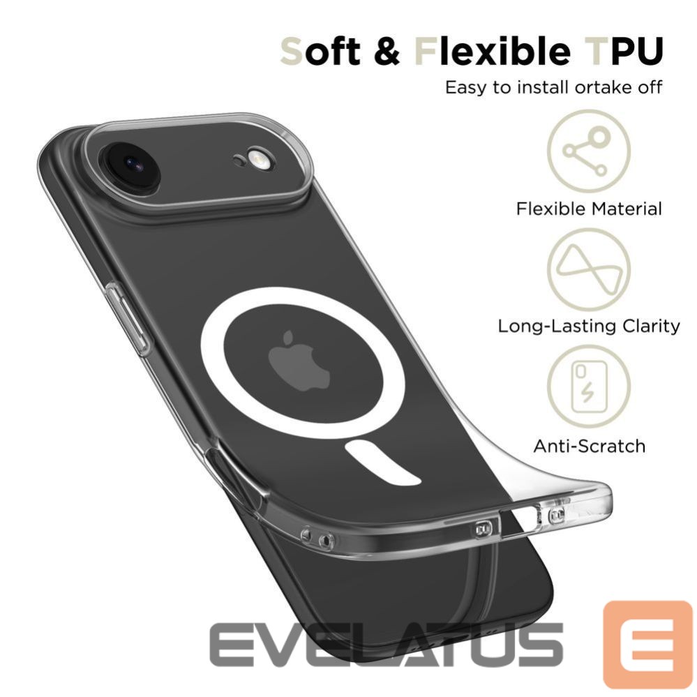 Citas preces Tech-Protect Tech-Protect FlexAir MagSafe Case for iPhone 17 Air - Clear