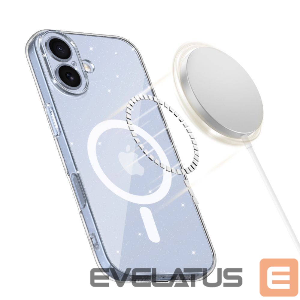 Citas preces Tech-Protect Tech-Protect FlexAir MagSafe Case for iPhone 17 - Clear Glitter
