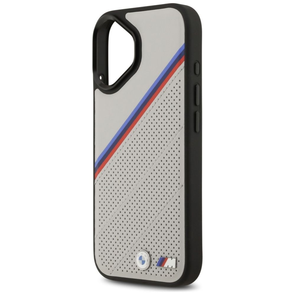 Muud kaubad BMW BMW M Tricolor Metal Logo MagSafe Case for iPhone 17 - Gray