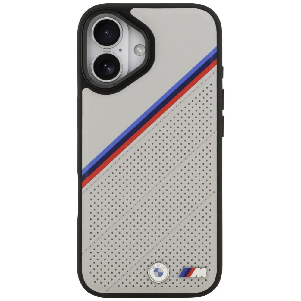 Muud kaubad BMW BMW M Tricolor Metal Logo MagSafe Case for iPhone 17 - Gray