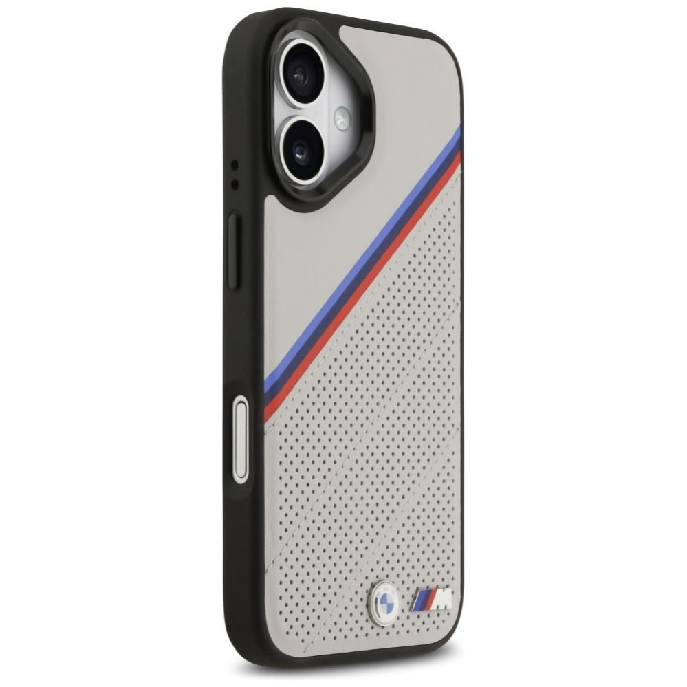 Muud kaubad BMW BMW M Tricolor Metal Logo MagSafe Case for iPhone 17 - Gray