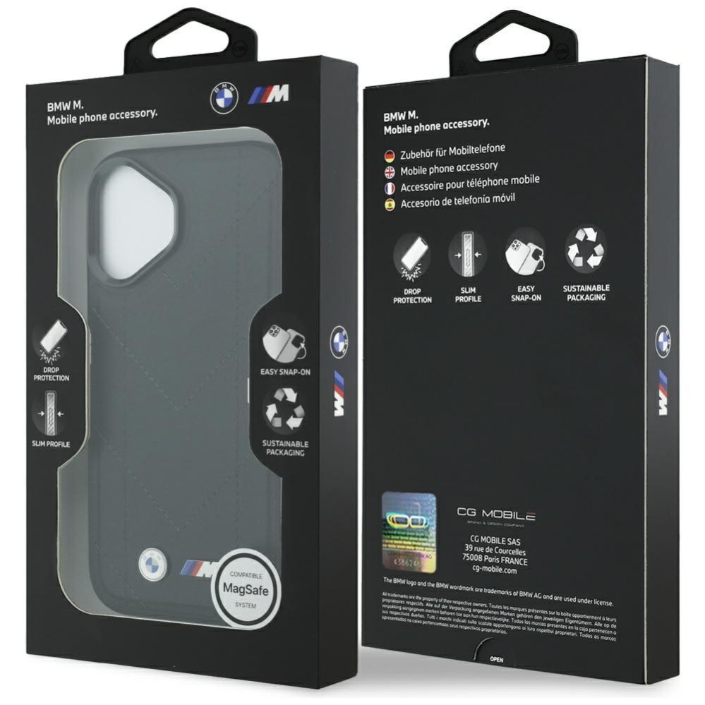 Muud kaubad BMW BMW M Quilted Logo MagSafe iPhone 17 Case - Black