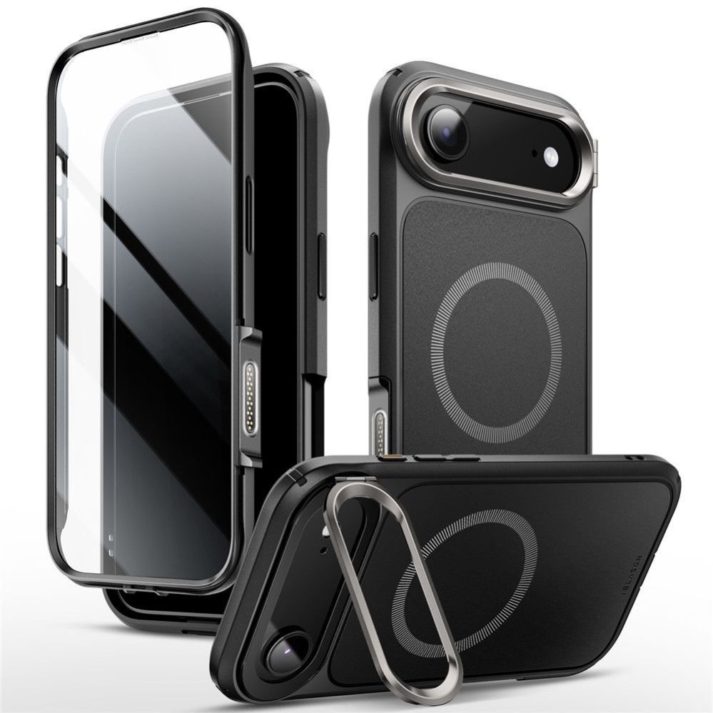 Citas preces Supcase Supcase IBLSN Ares Flip Mag MagSafe Case for iPhone 17 Air - Black