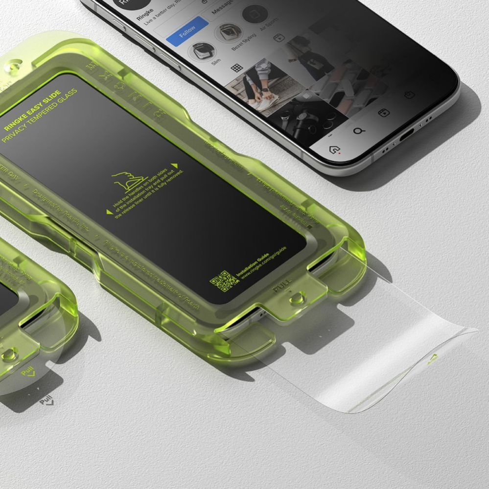 Muud kaubad Ringke Ringke Easy Slide 2-pack Privacy Glass for iPhone 17 Air - Black