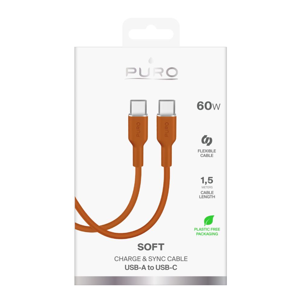 Muud kaubad Puro Puro ICON USB-C - USB-C Cable 1.5m - Orange