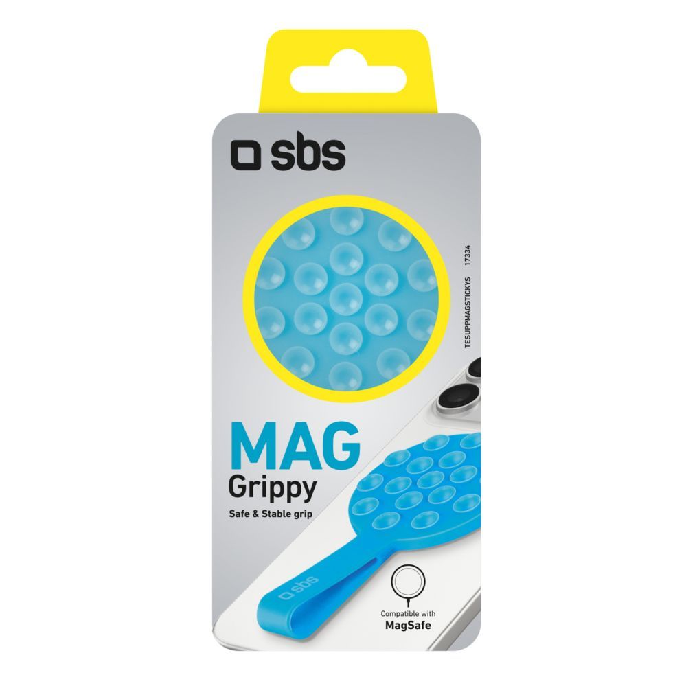 Muud kaubad SBS SBS MAG Grippy MagSafe Compatible Holder with Suction Cup and Ear - Blue