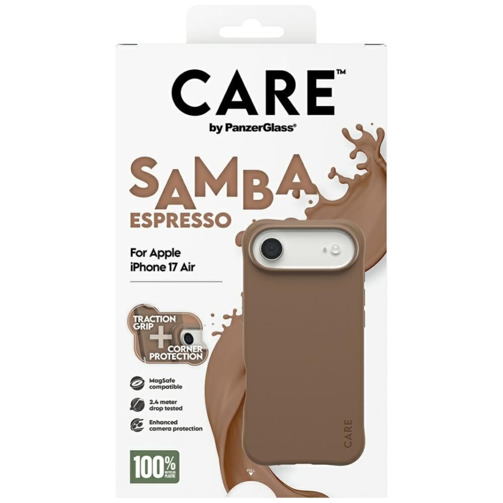 Citas preces Panzer Glass CARE by PanzerGlass Fashionable Samba MagSafe Case for iPhone Air - Brown
