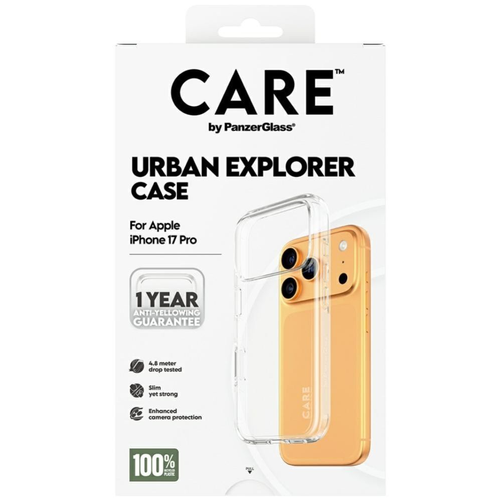 Muud kaubad Panzer Glass CARE by PanzerGlass Flagship Urban Explorer Case w. Clear Frame for iPhone 17 Pro - Transparent