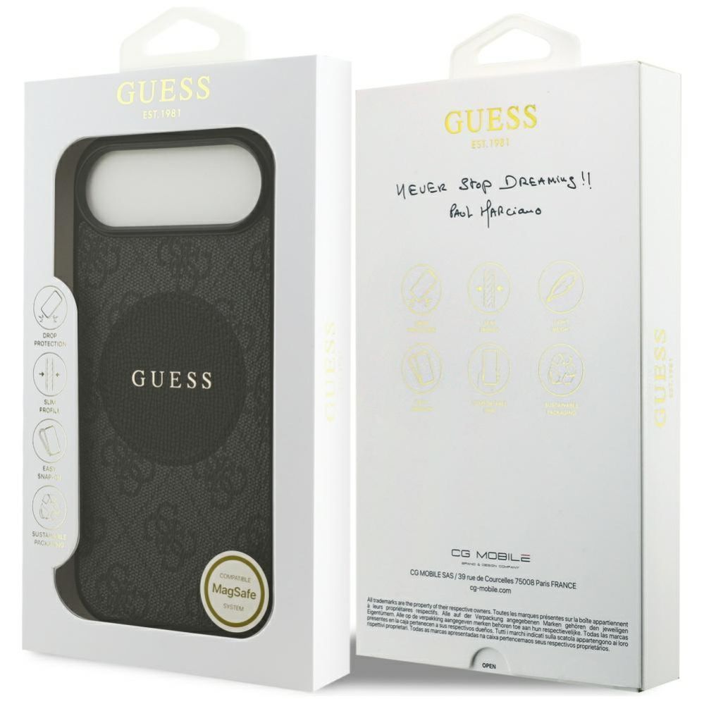 Muud kaubad Guess Guess 4G Circle Classic Logo MagSafe case for iPhone Air - black