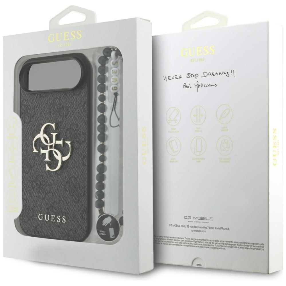 Citas preces Guess Guess 4G Strap 4G Classic Logo case for iPhone Air - black