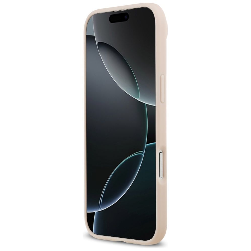 Citas preces Guess Guess Grained Flowers Classic Logo MagSafe iPhone Air Case - Pink