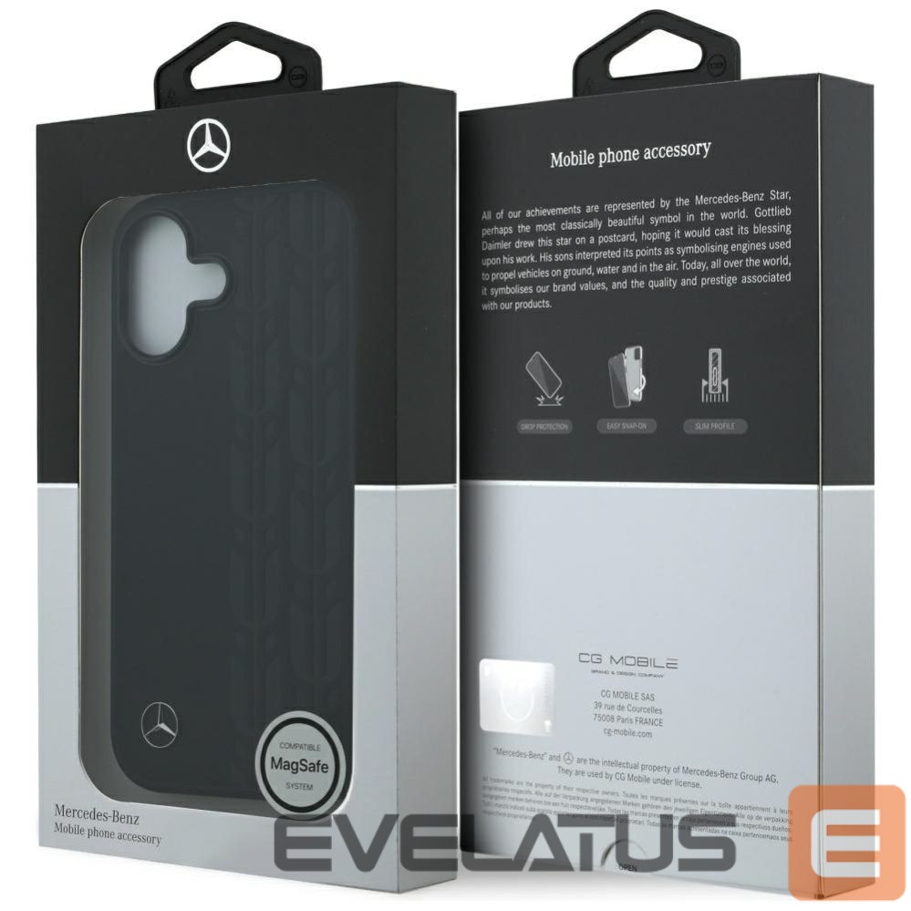 Muud kaubad Mercedes-Benz Mercedes Leather Laurel Leaves MagSafe Case for iPhone 17 - Black