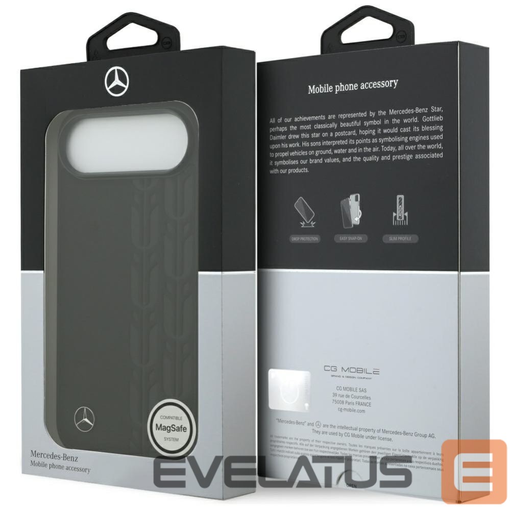 Muud kaubad Mercedes-Benz Mercedes Leather Laurel Leaves MagSafe Case for iPhone Air - Black