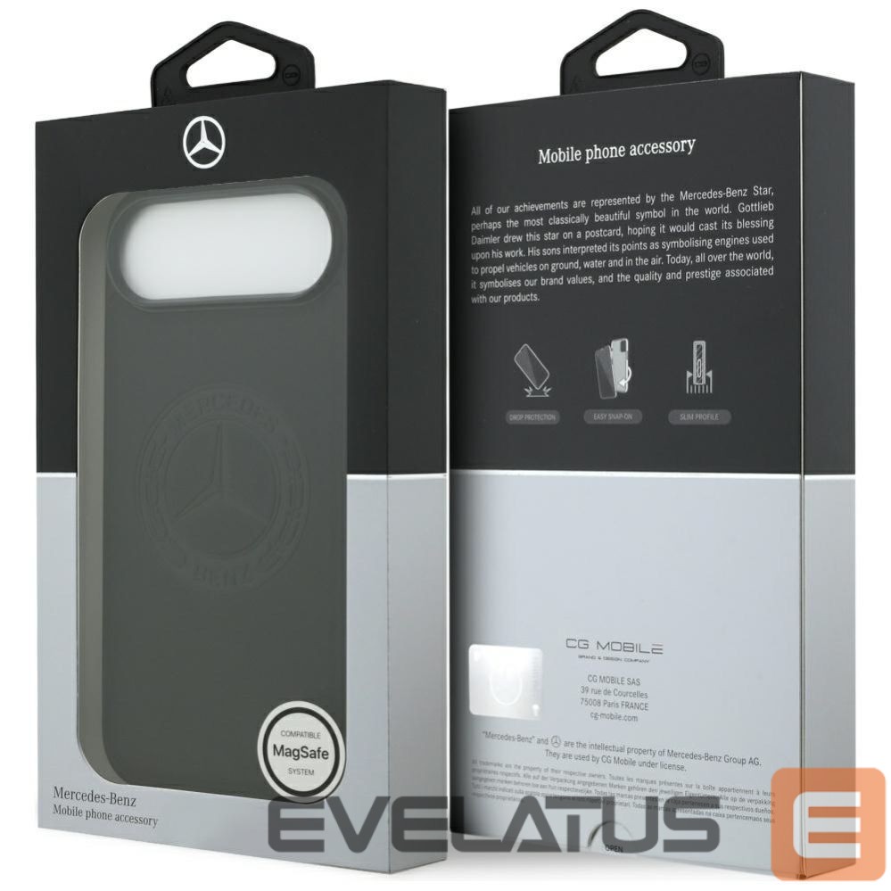 Muud kaubad Mercedes-Benz Mercedes Leather Vintage Logo MagSafe Case for iPhone Air - Black