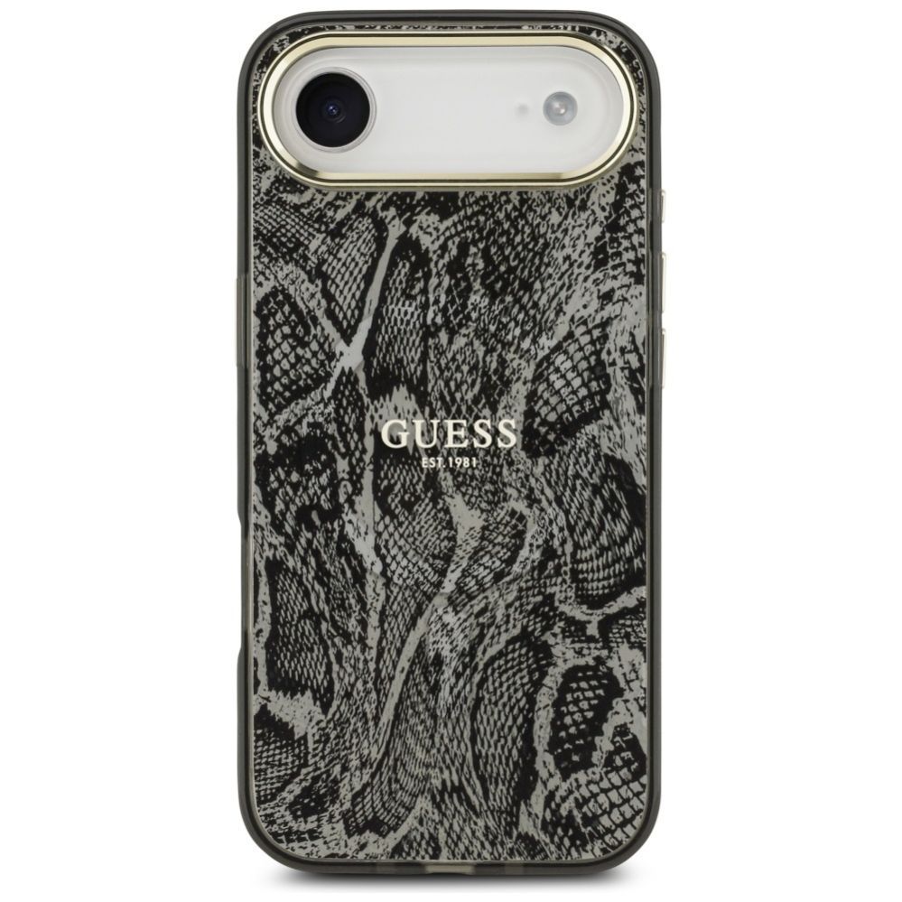 Citas preces Guess Guess Python Pattern MagSafe Case for iPhone Air - Black