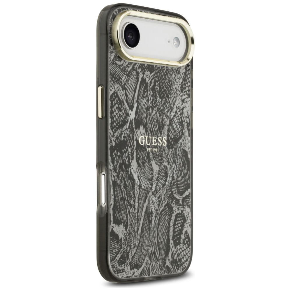 Citas preces Guess Guess Python Pattern MagSafe Case for iPhone Air - Black