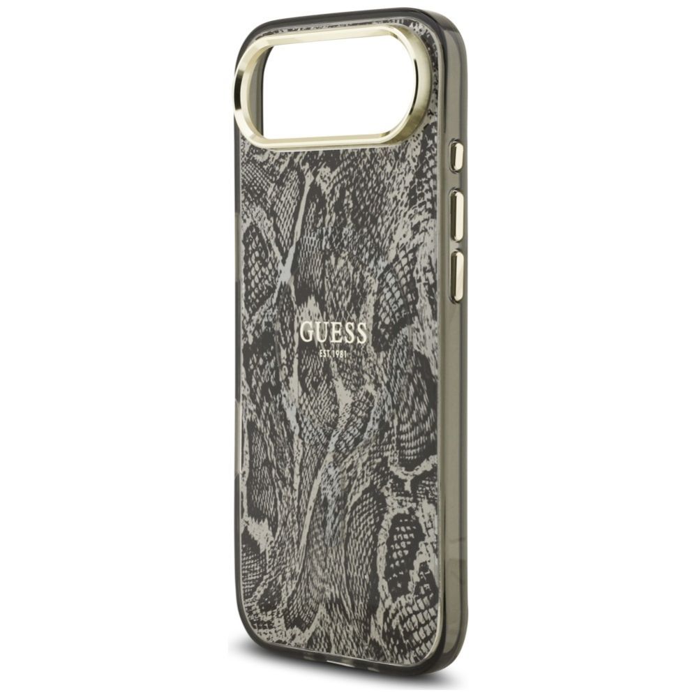 Citas preces Guess Guess Python Pattern MagSafe Case for iPhone Air - Black