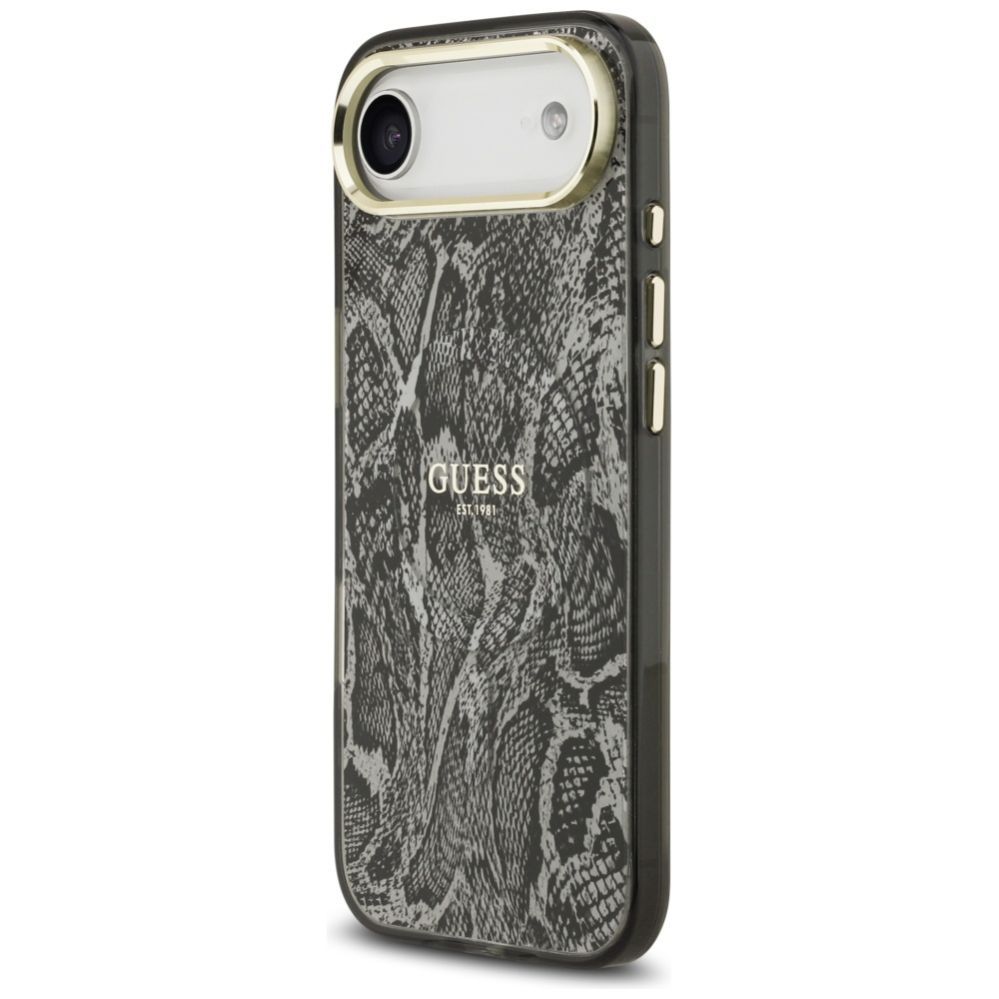 Citas preces Guess Guess Python Pattern MagSafe Case for iPhone Air - Black