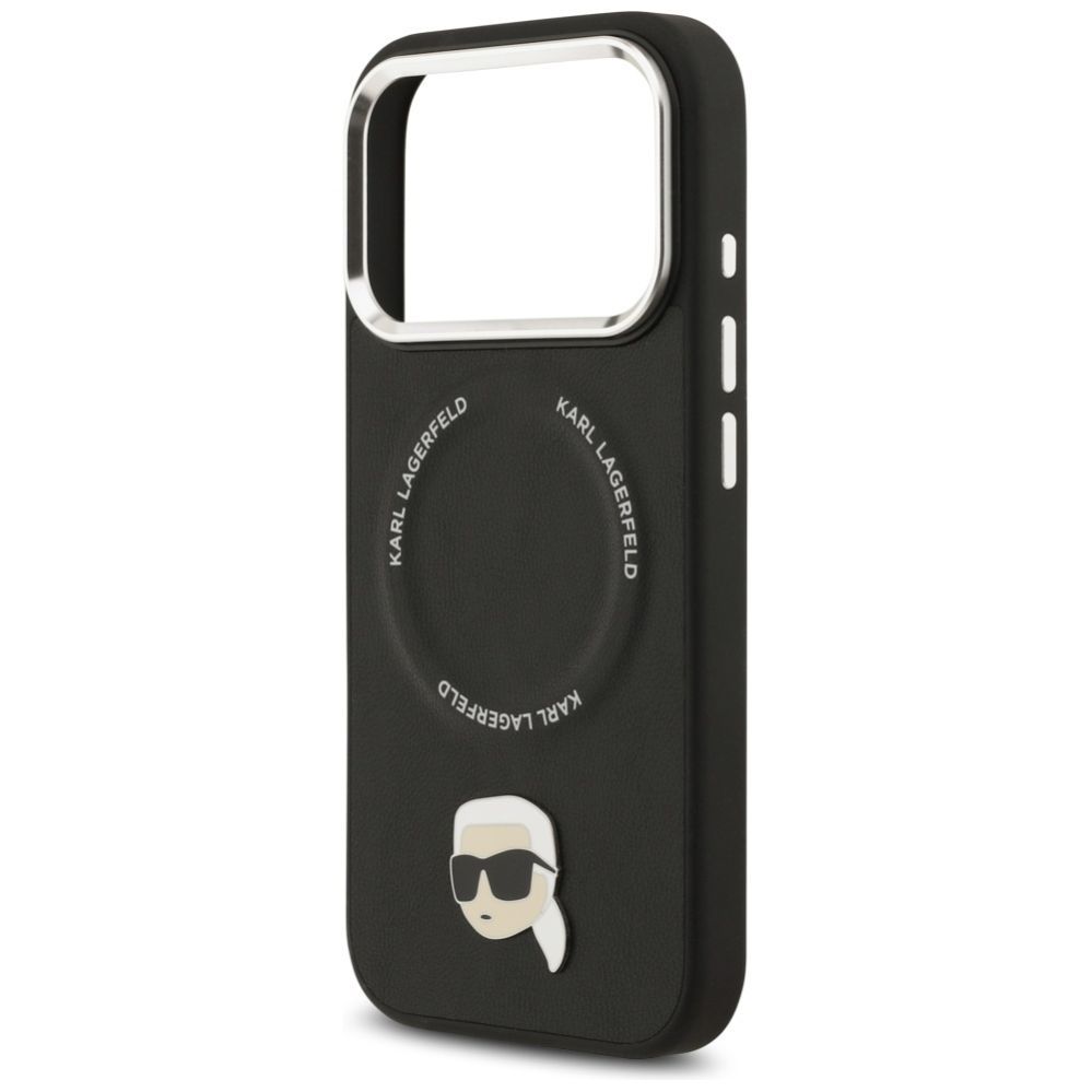 Citas preces Karl Lagerfeld Karl Lagerfeld Karl Pin MagSafe Case for iPhone 17 Pro Max - Black