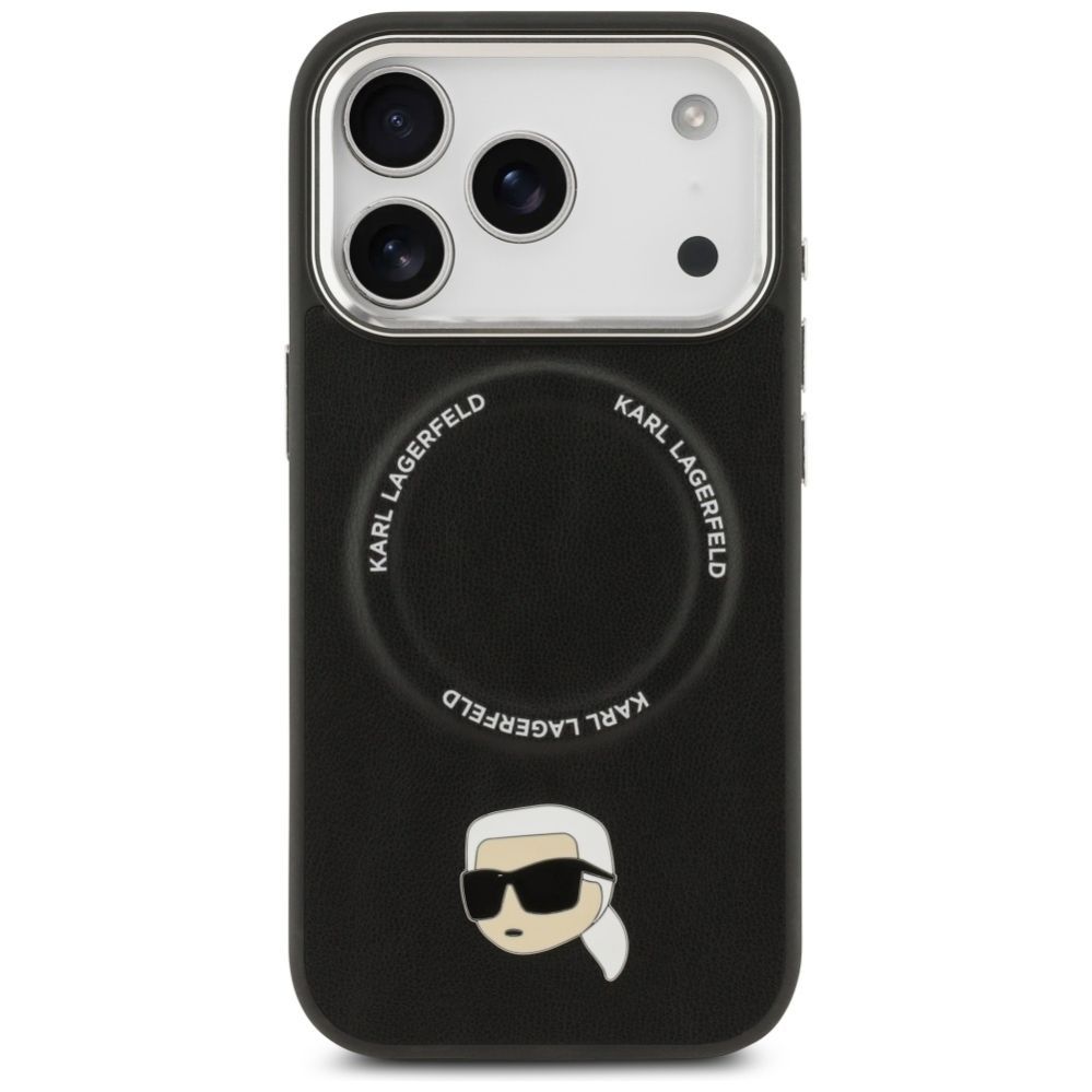 Citas preces Karl Lagerfeld Karl Lagerfeld Karl Pin MagSafe Case for iPhone 17 Pro Max - Black