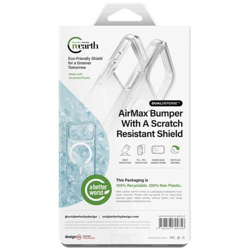 Muud kaubad UNIQ Uniq Clario Magclick Charging Case for iPhone Air - Transparent