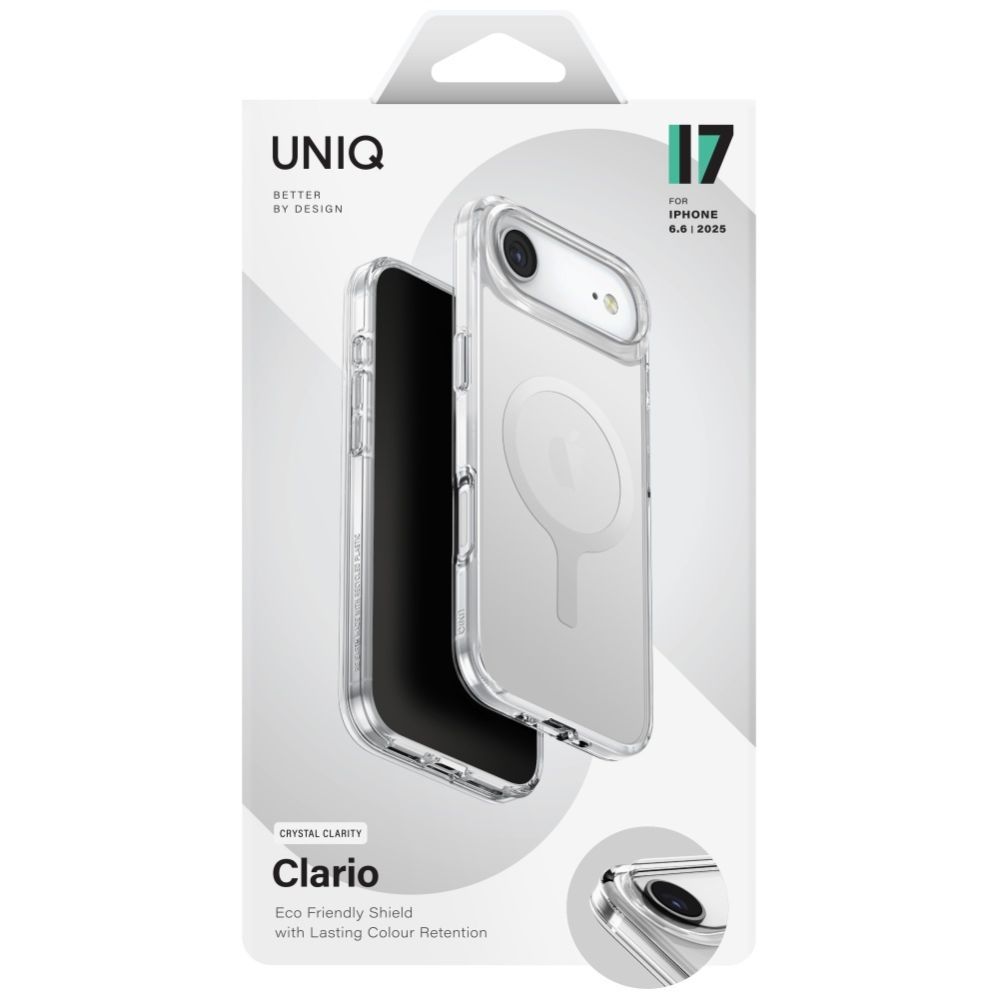 Muud kaubad UNIQ Uniq Clario Magclick Charging Case for iPhone Air - Transparent