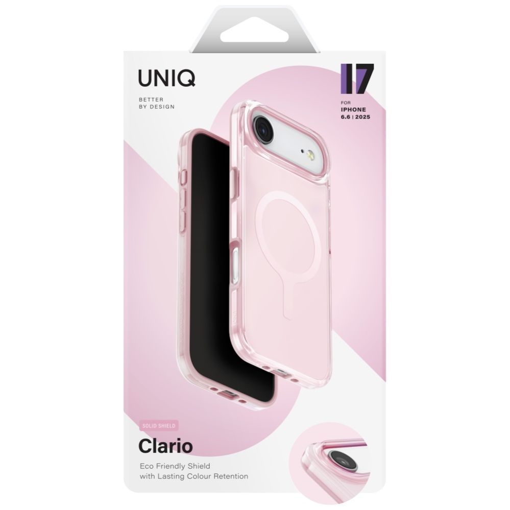 Citas preces UNIQ Uniq Clario Magclick Charging Case for iPhone Air - Pink