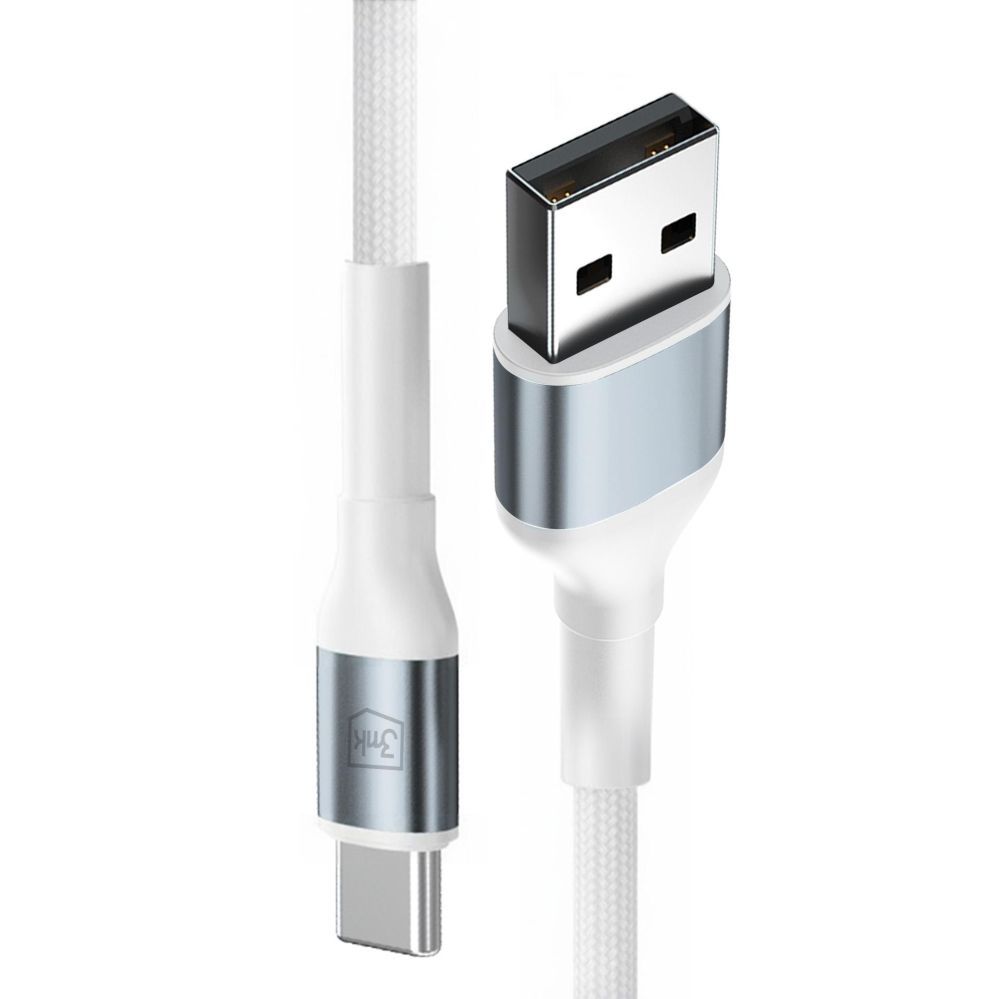 Muud kaubad 3MK 3mk Hyper Cable N-SERIES USB-A / USB-C 1m 9V/2A 18W / white