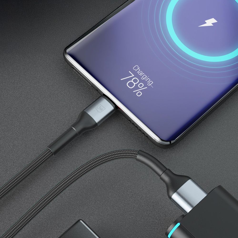 Muud kaubad 3MK 3mk Hyper Cable N-SERIES USB-A / USB-C 2m 9V/2A 18W / black