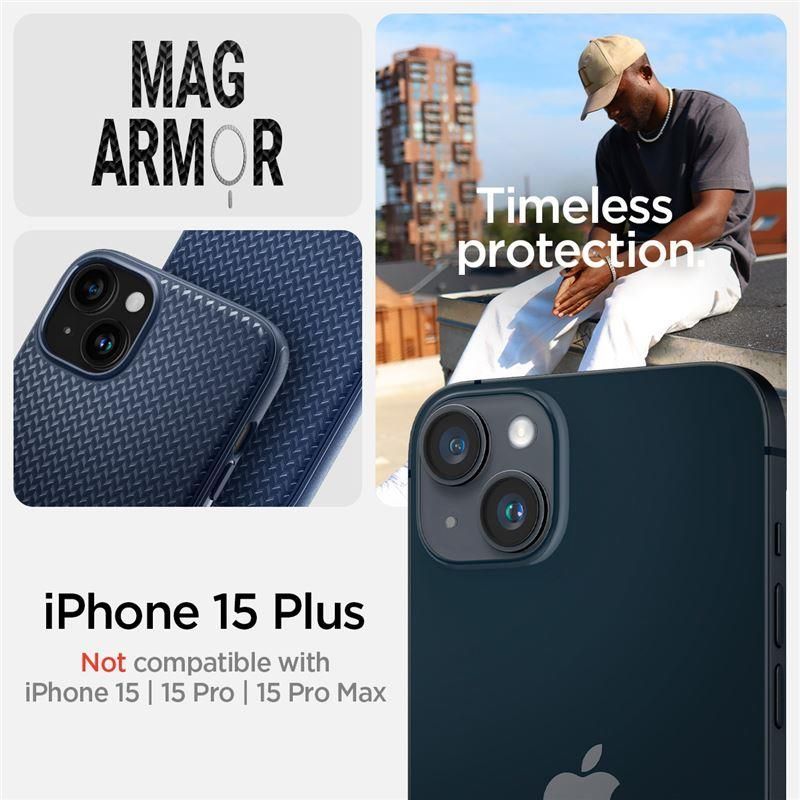Muud kaubad Spigen Spigen Mag Armor Case with MagSafe for iPhone 15 Plus - Blue