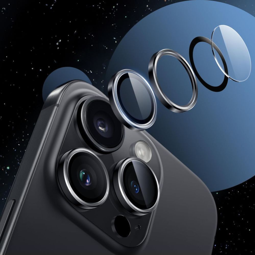 Muud kaubad Tech-Protect Tech-Protect Camring Fit+ Camera Cover for iPhone 14 Pro / Max / 15 Pro / Max / 16 Pro / Max / 17 Pro / Max - Silver