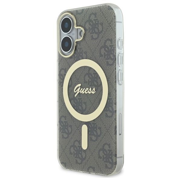 Citas preces Guess IML 4G MagSafe Case for iPhone 16 - Brown