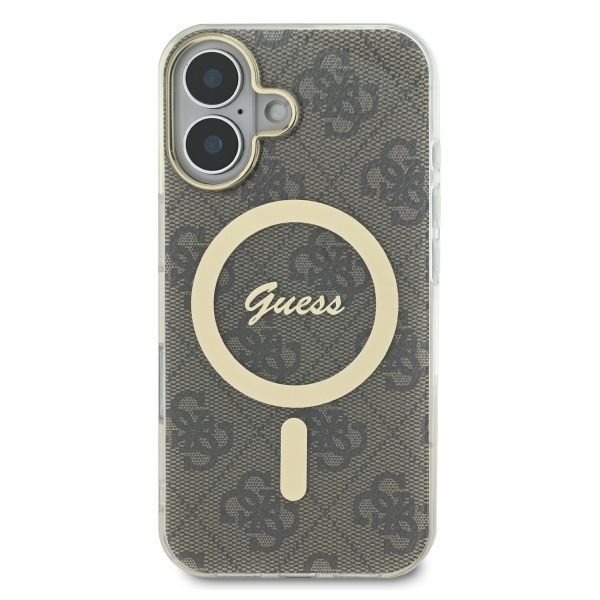 Citas preces Guess IML 4G MagSafe Case for iPhone 16 - Brown